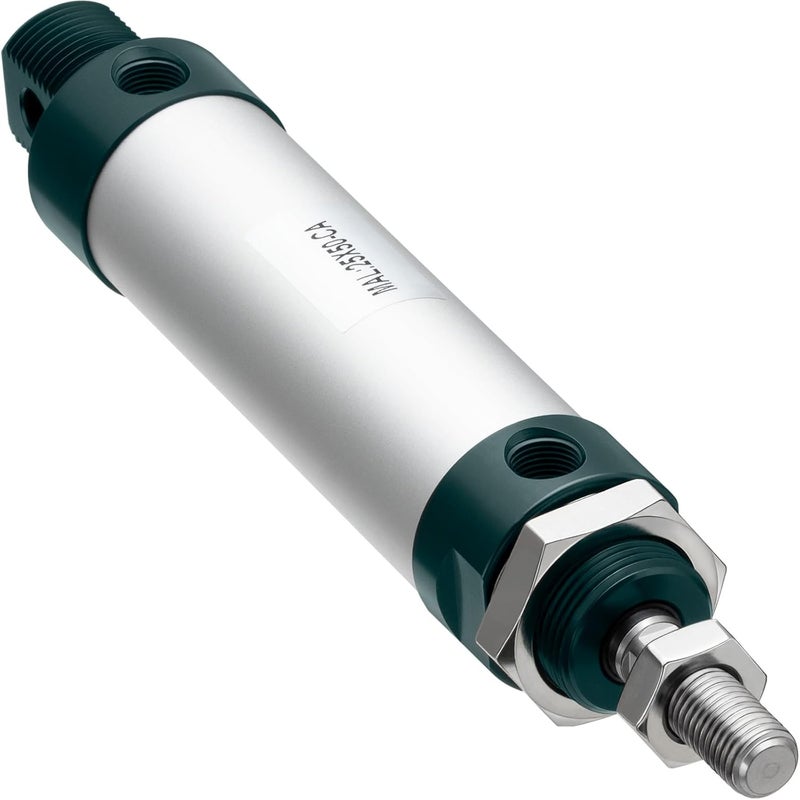 VIILOCK Pneumatic Air Cylinder 25mm Bore 50mm Stroke, Mini Air Cylinder Single Rod Double Action MAL 25 X 50 - Image 1